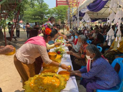 โครงการจัดงานประเพณีวันสงกรานต์และวันผู้สูงอายุ ประจำปี 2565