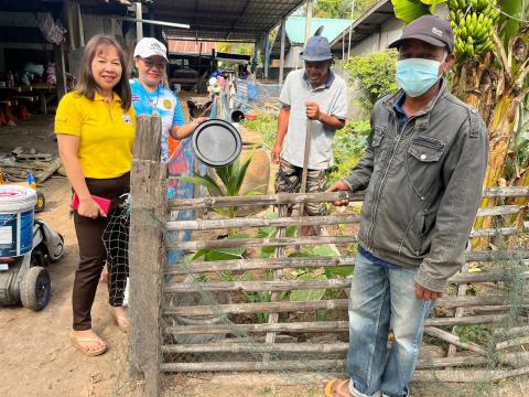 3 กุมภาพันธ์ 2566 ลงพื้นติดตามถังขยะเปียก หมู่ที่ 1 บ้านทุ่งวัง