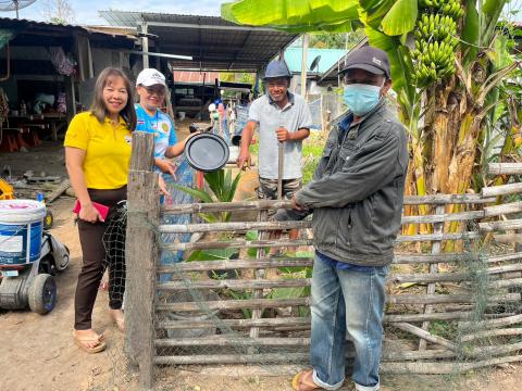 3 กุมภาพันธ์ 2566 ลงพื้นติดตามถังขยะเปียก หมู่ที่ 1 บ้านทุ่งวัง