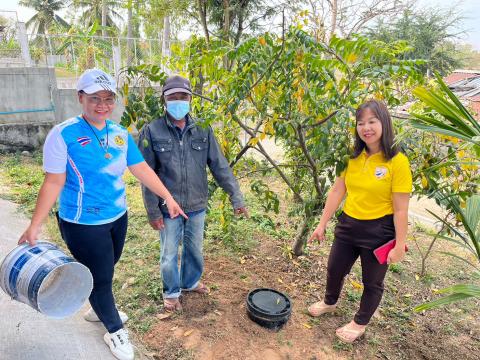 3 กุมภาพันธ์ 2566 ลงพื้นติดตามถังขยะเปียก หมู่ที่ 1 บ้านทุ่งวัง